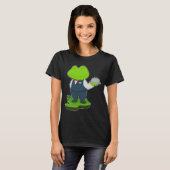 Froschkellner Servierplatte T-Shirt (Vorne ganz)