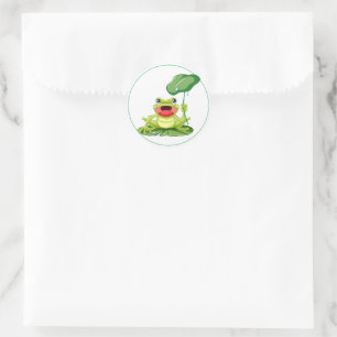 Froschkleber Runder Aufkleber