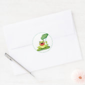 Froschkleber Runder Aufkleber (Umschlag)