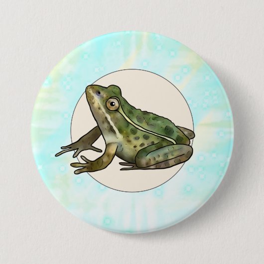 Froschknopf Button (Vorderseite)
