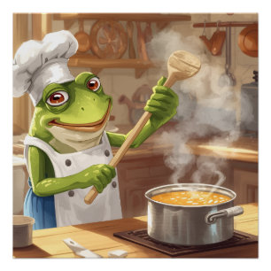Froschkoch, der Glück kocht – FrogPosters Poster