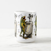 Froschkönig Badezimmer Humor Kaffeetasse (Mittel)