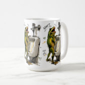 Froschkönig Badezimmer Humor Kaffeetasse (VorderseiteRechts)