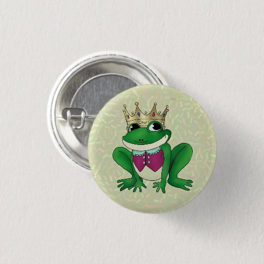 Froschkönig Button (Vorne & Hinten)