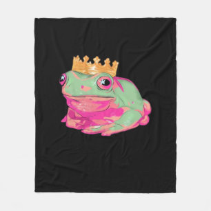Froschkönig Funky Meme Klassischer Stil Fleecedecke