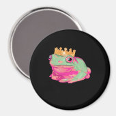 Froschkönig Funky Meme Klassischer Stil Magnet (Vorderseite/Rückseite)