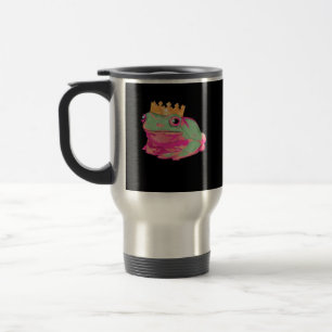 Froschkönig Funky Meme Klassischer Stil Reisebecher