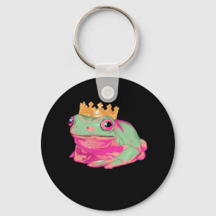 Froschkönig Funky Meme Klassischer Stil Schlüsselanhänger