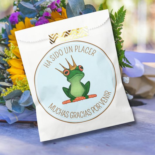 Froschkönig-Gunstbeutel mit individuellem Text Geschenktütchen