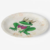 Froschkönig Pappteller (Schrägansicht)