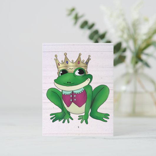 Froschkönig Postkarte (Stehend Vorderseite)