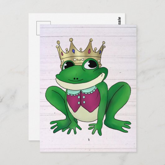 Froschkönig Postkarte (Vorne/Hinten)