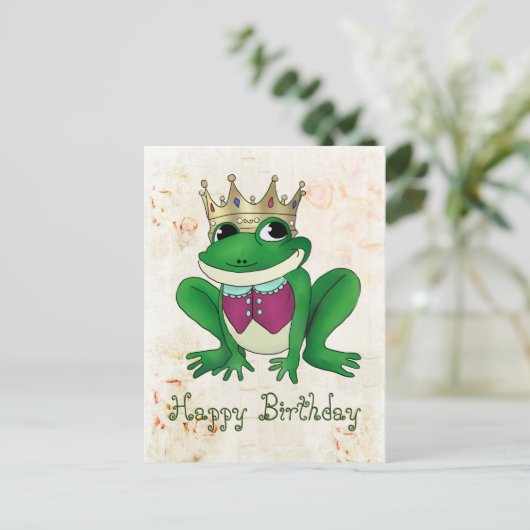 Froschkönig Postkarte (Stehend Vorderseite)