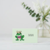 Froschkönig Visitenkarte (Stehend Vorderseite)