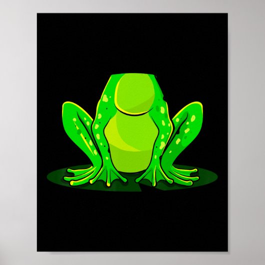 Froschkostüm Halloween Green Toad Kinder Männer Fr Poster (Vorne)