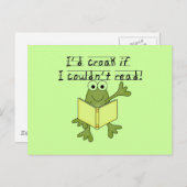 Froschkroak, wenn ich keine Hemden und Geschenke l Postkarte (Vorne/Hinten)