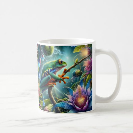 Froschkunst-Kaffeetasse Kaffeetasse (Rechts)