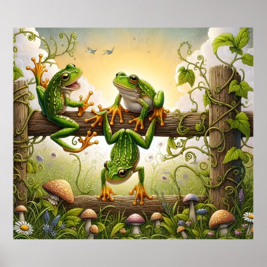 Froschkunstposter Poster (Vorne)