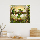 Froschkunstposter Poster (Küche)