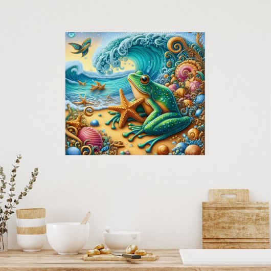 Froschkunstposter Poster (Küche)