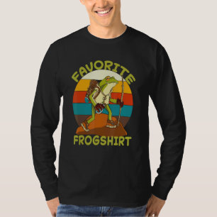 Froschliebe Kröte Froschfänger Jäger Amphibie Fang T-Shirt