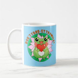 Froschliebe – Niedliche Motivationskunst Kaffeetasse