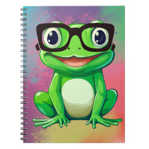 Froschliebhaber Bunte lustige Froschkunst Notizblock
