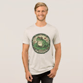 Froschliebhaber Cottagecore Tri-Blend Shirt (Vorderseite voll)
