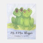 Froschliebhaber Fleecedecke (Vorderseite)