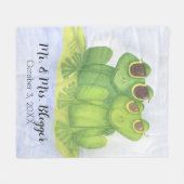 Froschliebhaber Fleecedecke (Vorderseite (Horizontal))