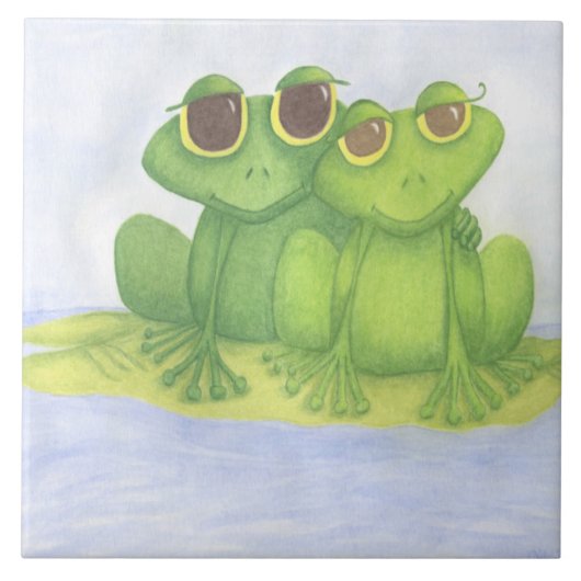 Froschliebhaber Fliese (Vorderseite)