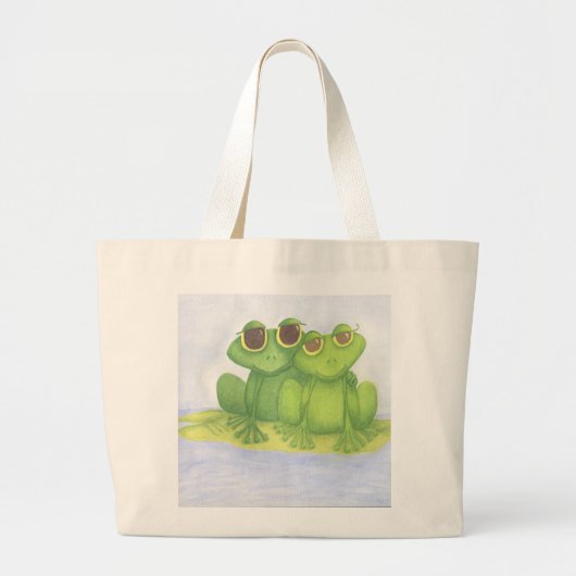 Froschliebhaber Jumbo Stoffbeutel (Vorne)