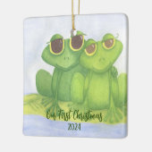 Froschliebhaber Keramikornament (Links)