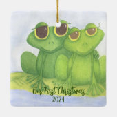 Froschliebhaber Keramikornament (Rückseite)