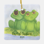 Froschliebhaber Keramikornament (Vorderseite)