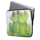 Froschliebhaber Laptopschutzhülle (Vorderseite Links)
