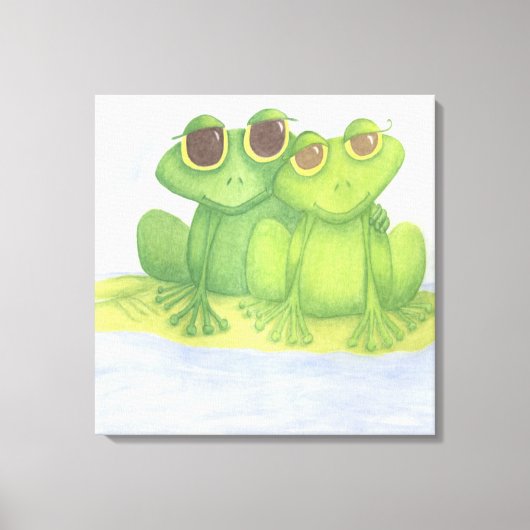 Froschliebhaber Leinwanddruck (Vorderseite)