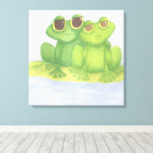 Froschliebhaber Leinwanddruck (Insitu (Holzboden))