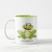 Froschliebhaber mit niedlichem Namen Zweifarbige Tasse (Links)