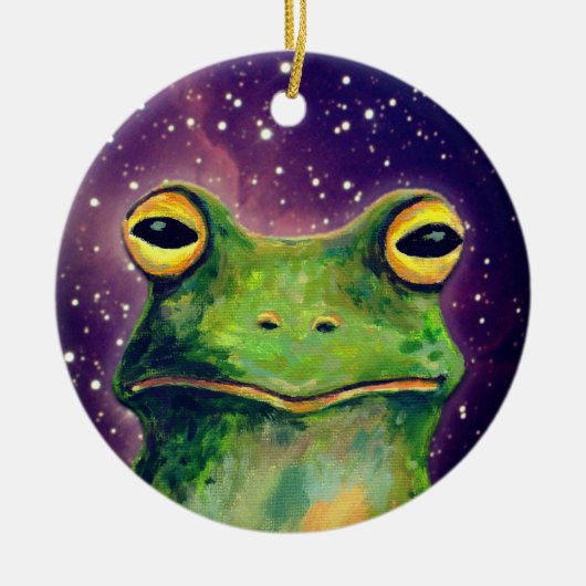 Froschliebhaber-Ornament Keramik Ornament (Vorne)