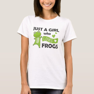 Froschliebhaber süße Tiere für Mädchen rosa T-Shirt