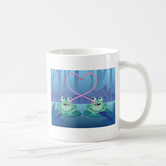 Froschliebhaber von Valentinstagen Kaffeetasse (Rechts)