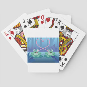 Froschliebhaber von Valentinstagen Spielkarten