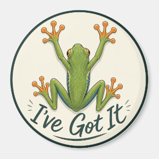 Froschliebhabers "Ich hab's" rund Magnet