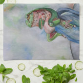 Froschmähnen Zeichnend Teetücher 40,6 cm x 61 cm Handtuch (Gefaltet)