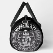 Froschmann-Gib-Nie-Auf-Patch Personalisiert Duffle Bag (Rechts)