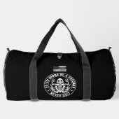Froschmann-Gib-Nie-Auf-Patch Personalisiert Duffle Bag (Rückseite)