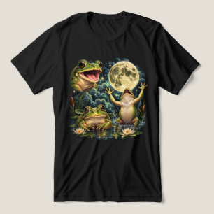 Froschmond Vintage Natur Retro Amphibie Natur Tri-Blend Shirt