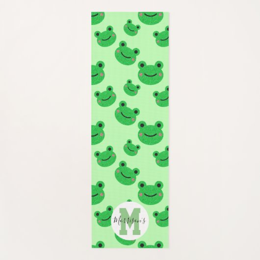 Froschmonogramm reversibel yogamatte (Vorderseite)
