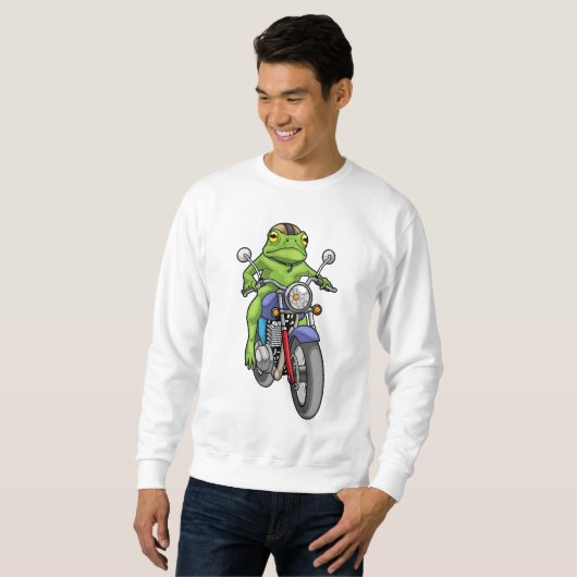 Froschmotorrad Sweatshirt (Vorne ganz)